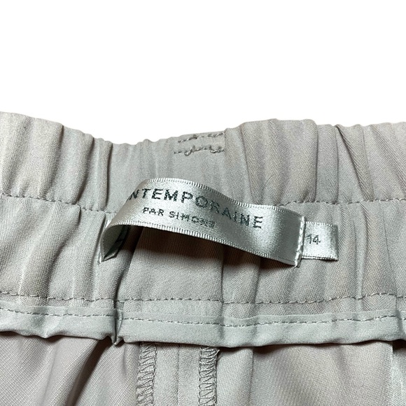 CONTEMPORAINE x SIMONS Beige Cargo Pants Multi Pocket US Sz 14 - Picture 5 of 10